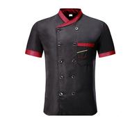 Giacca da lavoro unisex chef uniforme ristorante cucina hotel cuoco manica corta