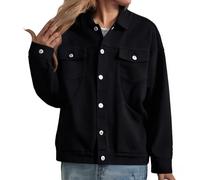 Giacca da mezza stagione da donna primavera 2026, giacca di jeans a maniche lunghe, per il tempo libero, estiva, giacca leggera per le mezze stagioni, taglie grandi, giacca estiva vintage, giacca