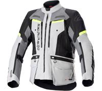 Giacca da moto Alpinestars Bogota PRO Drystar grigio-nero-giallo fluo M