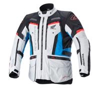 Giacca da moto Alpinestars Bogota PRO Drystar Honda grigio chiaro-rosso-blu-nero fluorescente XL
