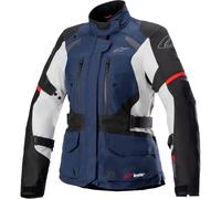 Giacca da moto Alpinestars Stella Andes Drystar da donna blu scuro-nero-grigio chiaro-rosso XL
