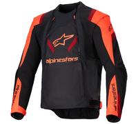 Alpinestars Giacca T-Stunt Air tessile da moto Nero/Rosso Fluo/Rosso Scuro M Uomo
