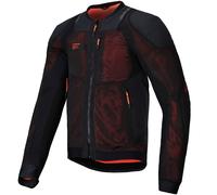 Giacca da moto Alpinestars TROOP-AIR PRO nero-rosso fluo 2XL