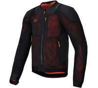 Alpinestars Troop-Air Pro, giacca in tessuto M male Nero/Rosso Fluo