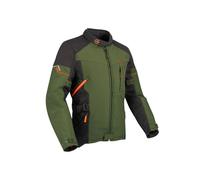 Bering Cobalt, giacca tessile impermeabile 4XL male Verde Scuro/Nero/Arancione
