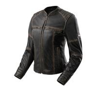 Giacca da moto da donna in pelle Rebelhorn Hunter II marrone M