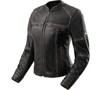 Giacca da moto da donna in pelle Rebelhorn Hunter II marrone XL