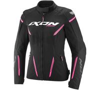 Giacca da moto da donna IXON Striker 2 Lady nera e rosa 2XL
