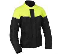 Giacca da moto da donna Oxford Spartan Long WP nero-giallo fluo 16