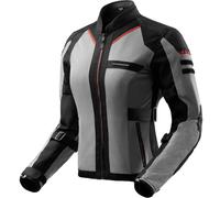 Rebelhorn Scandal 3 Giacca tessile da motociclista femminile, nero/grigio/rosso, Taglia M