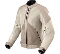 Giacca da moto da donna Revit Torque 3 H2O sabbia-bianco 46