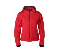 GMS Falcon Neo Softshell Giacca tessile impermeabile per motociclette, rosso, taglia 4XL per donne