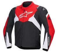Giacca da moto impermeabile Alpinestars T-Jaws V4 Honda Collection Nero-Rosso-Bianco L