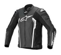 Giacca da moto in pelle Alpinestars Missile V2 - nero/bianco