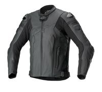 Giacca da moto in pelle Alpinestars Missile V2 - nero/nero