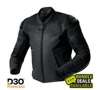 RST S1 D3O, giacca in pelle traforata donna L female Nero