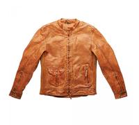 Giacca da moto in pelle Fuel Bourbon Brown Saldi XL