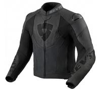 Giacca da moto in pelle Revit Argon 3 nero-antracite 48