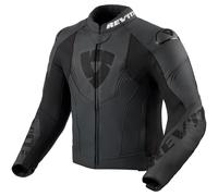 Giacca da moto in pelle Revit Argon 3 nero-antracite 52