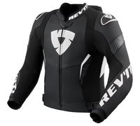 Giacca da moto in pelle Revit Argon 3 PRO nera-bianca 54