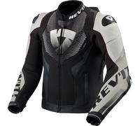Giacca da moto in pelle Revit Hyperspeed 3 PRO nera-bianca 50