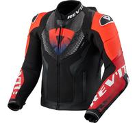 Giacca da moto in pelle Revit Hyperspeed 3 PRO nera-rossa 56