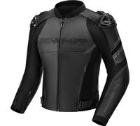Giacca da moto in pelle Shima Bandit 2.0 nera-nera 50