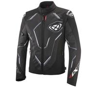 Ixon Demoniak Giacca tessile moto, nero-bianco, taglia 3XL