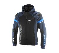 Ixon Pulsion Air Giacca tessile da motocicletta, nero-bianco-blu, taglia 2XL per maschi