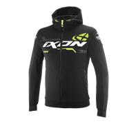 Ixon Touchdown Ultra Giacca tessile da motocicletta, nero/bianco/giallo, Taglia L