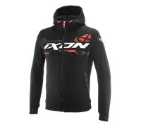 Ixon Touchdown Ultra Giacca tessile da motocicletta, nero/bianco/rosso, Taglia L