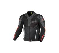 Macna Galvic Giacca, Nero/Rosso, 52 Unisex-Adulto
