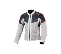 Macna Orcano 2.0 Giacca tessile moto da donna, nero-grigio-rosa, taglia XS per donne