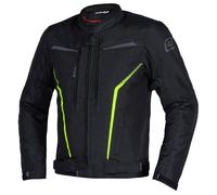 Giacca da moto Ozone Delta IV nero-giallo fluo 7XL