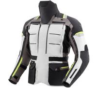 Giacca da moto Rebelhorn Cubby V nera-grigia-giallo fluo M