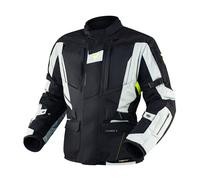 Giacca da moto Rebelhorn Hardy II grigio-nero-giallo fluo Saldi S