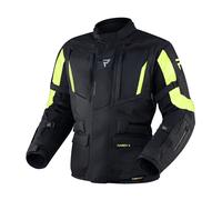 Giacca da moto Rebelhorn Hardy II nero-giallo fluo Saldi 3XL