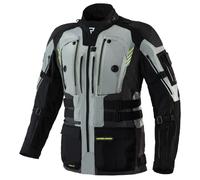 Giacca da moto Rebelhorn Patrol grigio-nero-giallo fluo 6XL