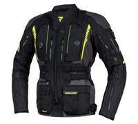 Giacca da moto Rebelhorn Patrol nero-grigio-giallo fluo M
