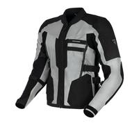 Giacca da moto Rebelhorn Scandal II argento-nero 9XL