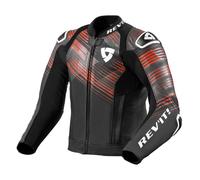 Giacca da moto Revit Apex nero-rosso fluo Saldi 50