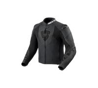 Giacca da moto in pelle Revit Argon 3 nero-antracite 52