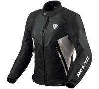Revit Control H2O Giacca tessile moto da donna, nero-argento, taglia 36 per donne