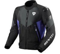 Giacca da moto Revit Control H2O nero-blu XL