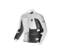 Revit Convergent H2O Giacca tessile da motocicletta impermeabile, argento/nero, Taglia 2XL
