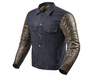 Giacca da moto Revit Crossroads blu-marrone Saldi 48