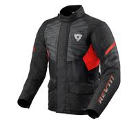 Giacca da moto Revit Duke H2O nera e rossa Saldi 4XL