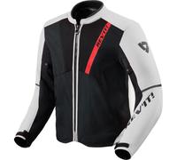 Giacca da moto Revit GT-R 4 Air nera-bianca XS