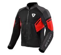 Giacca da moto Revit GT-R Air 3 nero-rosso fluo 3XL