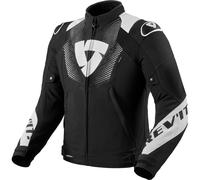 Giacca da moto Revit Hyperspeed 3 H2O nera-bianca 2XL